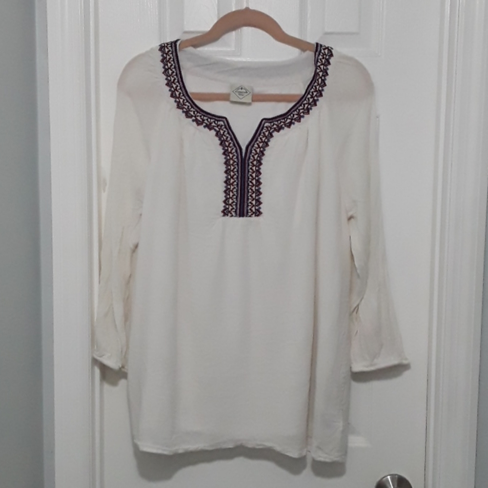 Embroidered top